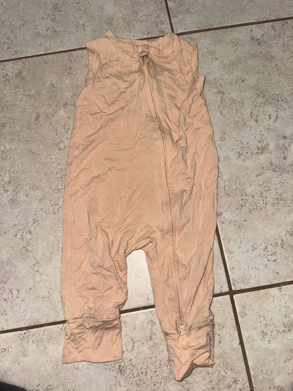 Neutral Peach Bamboo Jumpsuit
